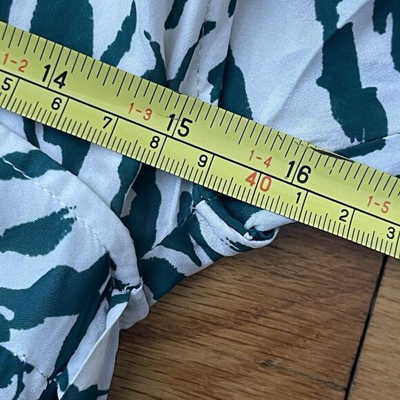 BA&SH Vee Wrap-effect Midi Lady Dress Size Small Green White NEW Animal Print - Picture 12 of 14